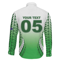 Custom Cook Islands Avaiki Rugby Family Matching Long Sleeve Bodycon Dress and Hawaiian Shirt Go Champions - Polynesian Pride