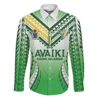 Custom Cook Islands Avaiki Rugby Family Matching Off The Shoulder Long Sleeve Dress and Hawaiian Shirt Go Champions - Polynesian Pride
