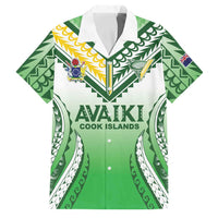 Custom Cook Islands Avaiki Rugby Family Matching Off Shoulder Maxi Dress and Hawaiian Shirt Go Champions - Polynesian Pride