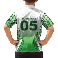 Custom Cook Islands Avaiki Rugby Family Matching Summer Maxi Dress and Hawaiian Shirt Go Champions - Polynesian Pride