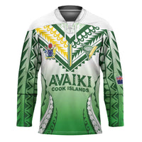 Custom Cook Islands Avaiki Rugby Hockey Jersey Go Champions LT05 Unisex Green - Polynesian Pride