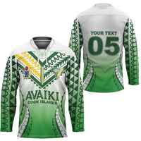 Custom Cook Islands Avaiki Rugby Hockey Jersey Go Champions - Polynesian Pride