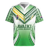 Custom Cook Islands Avaiki Rugby Rugby Jersey Go Champions LT05 Green - Polynesian Pride