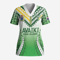 Custom Cook Islands Avaiki Rugby Scrub Top Go Champions - Polynesian Pride