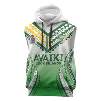 Custom Cook Islands Avaiki Rugby Sleeveless Hoodie Go Champions - Polynesian Pride
