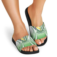 Cook Islands Avaiki Rugby Slide Sandals Go Champions - Polynesian Pride