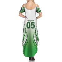 Custom Cook Islands Avaiki Rugby Summer Maxi Dress Go Champions LT05 - Polynesian Pride