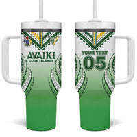 Custom Cook Islands Avaiki Rugby Tumbler With Handle Go Champions - Polynesian Pride