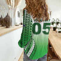 Custom Cook Islands Avaiki Rugby Women Casual Shirt Go Champions - Polynesian Pride