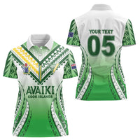 Custom Cook Islands Avaiki Rugby Women Polo Shirt Go Champions LT05 - Polynesian Pride