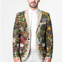 Hawaii And Japan Blazer Tiki With Oni Mask - Polynesian Pride