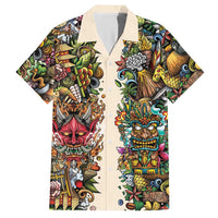 Hawaii And Japan Hawaiian Shirt Tiki With Oni Mask LT05 Colorful - Polynesian Pride