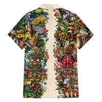 Hawaii And Japan Hawaiian Shirt Tiki With Oni Mask LT05 - Polynesian Pride