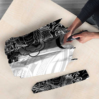 Hawaiian And Japanese Culture Umbrella Irezumi Dragon With Polynesian Pattern White LT05 - Polynesian Pride