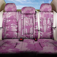 Magenta Hawaii Tapa Pattern Back Car Seat Cover With Heliconia Vintage Style LT05 One Size Magenta - Polynesian Pride