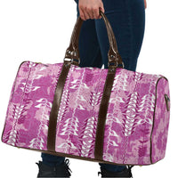 Magenta Hawaii Tapa Pattern Travel Bag With Heliconia Vintage Style LT05 - Polynesian Pride