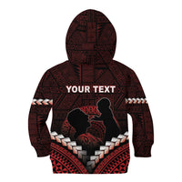 Personalised Tonga Happy Father's Day Kid Hoodie Ofa Lahi Atu Dad Polynesian Tribal