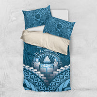 Fiji Happy Father's Day Bedding Set Au Lomani Iko Dad Polynesian Tribal