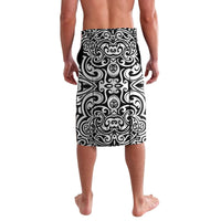 Personalised New Zealand Happy Father's Day Lavalava Aroha Ahau Ki A Koe Papa Polynesian Tribal