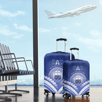 Samoa Happy Father's Day Luggage Cover Ou Te Alofa Ia Te Oe Tama Dad Polynesian Tribal