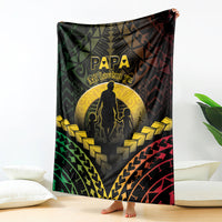 Vanuatu Happy Father's Day Blanket Mi Lavem Yu Papa Polynesian Tribal LT05 - Polynesian Pride