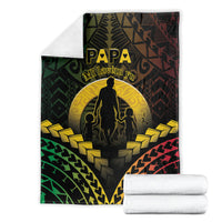 Vanuatu Happy Father's Day Blanket Mi Lavem Yu Papa Polynesian Tribal LT05 - Polynesian Pride