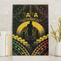 Vanuatu Happy Father's Day Canvas Wall Art Mi Lavem Yu Papa Polynesian Tribal LT05 Without Frame Reggae - Polynesian Pride