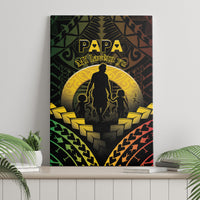 Vanuatu Happy Father's Day Canvas Wall Art Mi Lavem Yu Papa Polynesian Tribal LT05 - Polynesian Pride