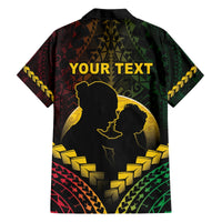 Personalised Vanuatu Happy Father's Day Hawaiian Shirt Mi Lavem Yu Papa Polynesian Tribal LT05 - Polynesian Pride