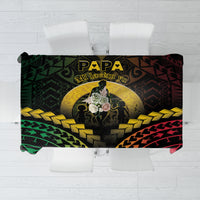 Vanuatu Happy Father's Day Tablecloth Mi Lavem Yu Papa Polynesian Tribal LT05 Reggae - Polynesian Pride