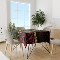 Vanuatu Happy Father's Day Tablecloth Mi Lavem Yu Papa Polynesian Tribal LT05 - Polynesian Pride