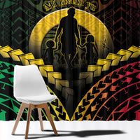 Vanuatu Happy Father's Day Window Curtain Mi Lavem Yu Papa Polynesian Tribal LT05 - Polynesian Pride