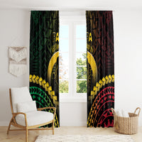 Vanuatu Happy Father's Day Window Curtain Mi Lavem Yu Papa Polynesian Tribal LT05 - Polynesian Pride