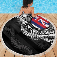 Hawaii Flag Day Beach Blanket Hawaiian Maile Lei LT05 - Polynesian Pride