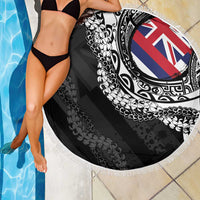 Hawaii Flag Day Beach Blanket Hawaiian Maile Lei LT05 - Polynesian Pride