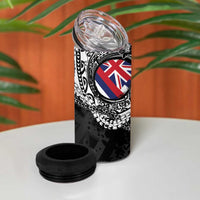 Hawaii Flag Day 4 in 1 Can Cooler Tumbler Hawaiian Maile Lei