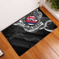 Hawaii Flag Day Rubber Doormat Hawaiian Maile Lei LT05 - Polynesian Pride