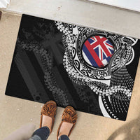Hawaii Flag Day Rubber Doormat Hawaiian Maile Lei LT05 - Polynesian Pride
