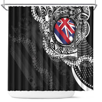 Hawaii Flag Day Shower Curtain Hawaiian Maile Lei