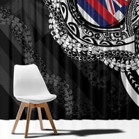 Hawaii Flag Day Window Curtain Hawaiian Maile Lei