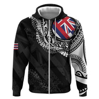 Hawaii Flag Day Zip Hoodie Hawaiian Maile Lei