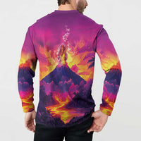 Hawaii Kilauea Volcano Button Sweatshirt There Is Pele Goddess Of The Volcano LT05 - Polynesian Pride