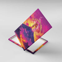 Hawaii Kilauea Volcano Canvas Wall Art There Is Pele Goddess Of The Volcano LT05 With Frame Purple - Polynesian Pride