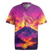 Hawaii Kilauea Volcano Rugby Jersey There Is Pele Goddess Of The Volcano LT05 Purple - Polynesian Pride