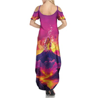 Hawaii Kilauea Volcano Summer Maxi Dress There Is Pele Goddess Of The Volcano LT05 - Polynesian Pride