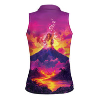 Hawaii Kilauea Volcano Women Sleeveless Polo Shirt There Is Pele Goddess Of The Volcano - Polynesian Pride