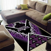 Aotearoa Moriori Area Rug Maori Pattern New Zealand - Polynesian Pride
