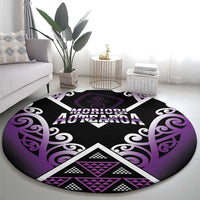 Aotearoa Moriori Round Carpet Maori Pattern New Zealand - Polynesian Pride