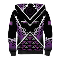 Personalised Aotearoa Moriori Sherpa Hoodie Maori Pattern New Zealand LT05 - Polynesian Pride