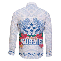 Happy Kosrae Liberation Day Family Matching Puletasi and Hawaiian Shirt Polynesian Shark Turtle Motif